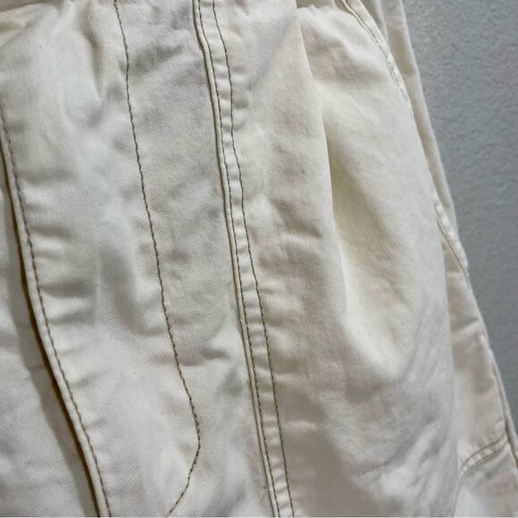 Pistola x Revolve Arita Paperbag White High Rise Cuffed Shorts Size 27 - Picture 13 of 13